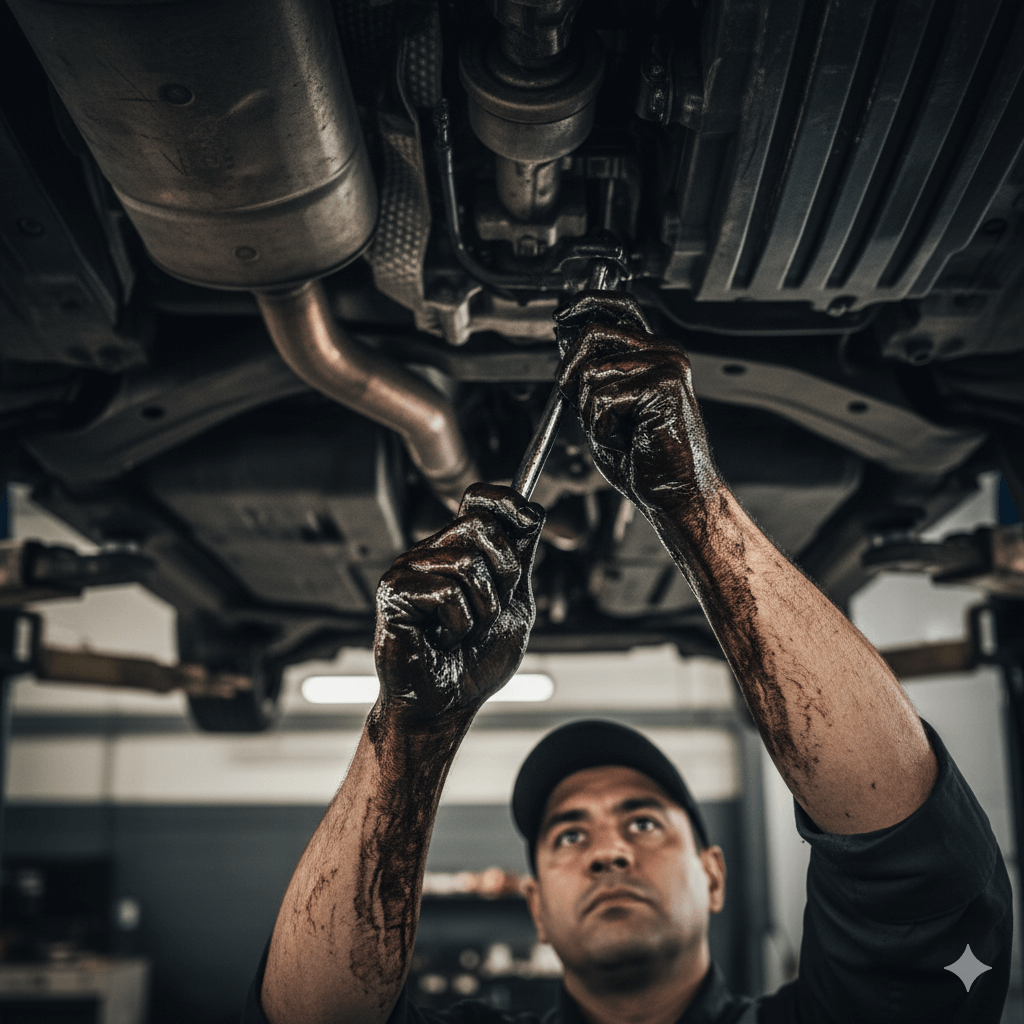 Oto servis ve araç bakımı için motor yağı temizleyici